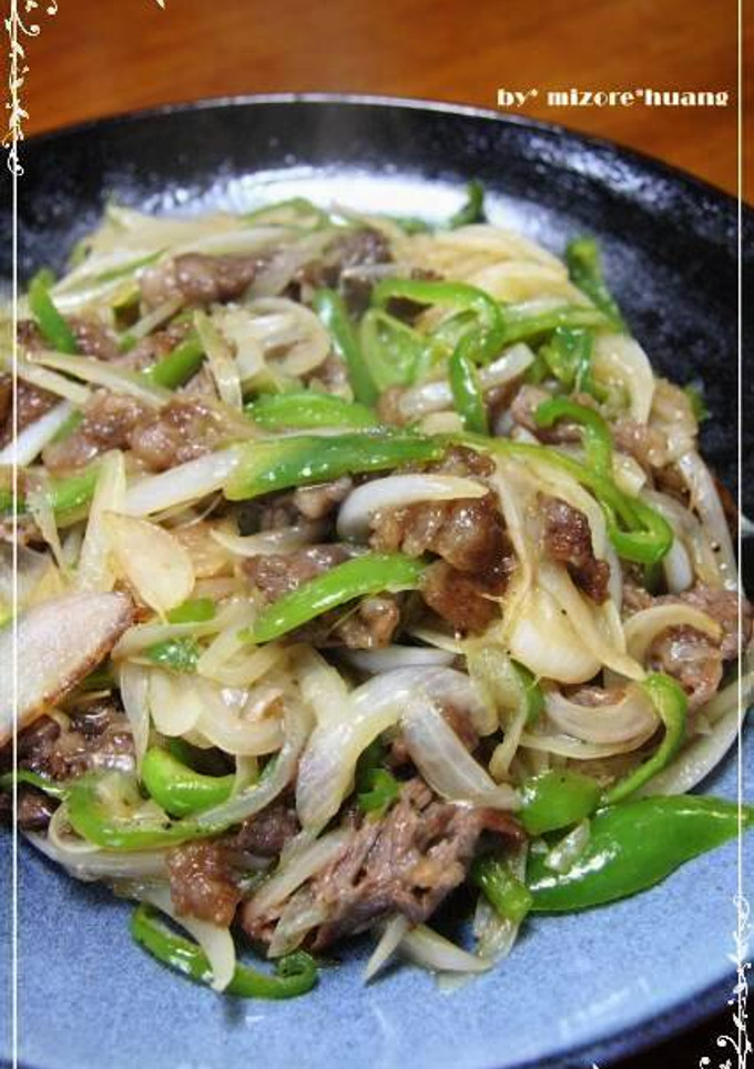 焼肉のたれで新たまねぎと牛肉の中華炒め-レシピのメイン写真