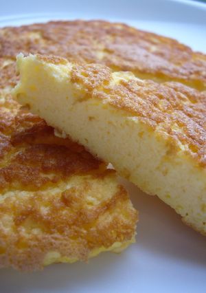 はんぺんと卵のふわふわホットケーキふぅ～-レシピのメイン写真