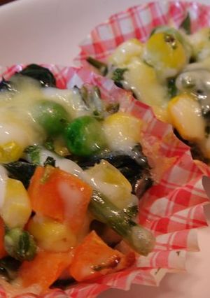 お弁当に★簡単!ほうれん草のチーズ焼き-レシピのメイン写真