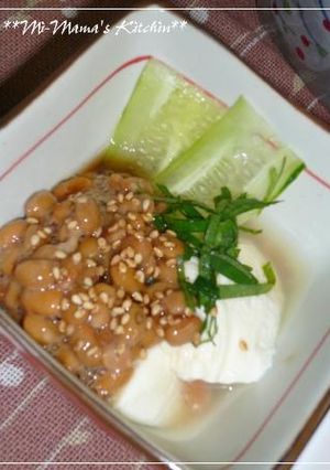 簡単！納豆と豆腐のサッパリ冷やっこ☆-レシピのメイン写真