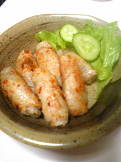 簡単に♪梅とのりの肉巻き-レシピのメイン写真