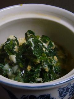 あと一品 春菊のサッと煮卵とじ-レシピのメイン写真