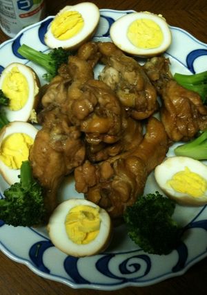 鶏手羽元とたまごのさっぱり煮-レシピのメイン写真