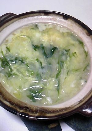 鶏がらスープの雑炊-レシピのメイン写真