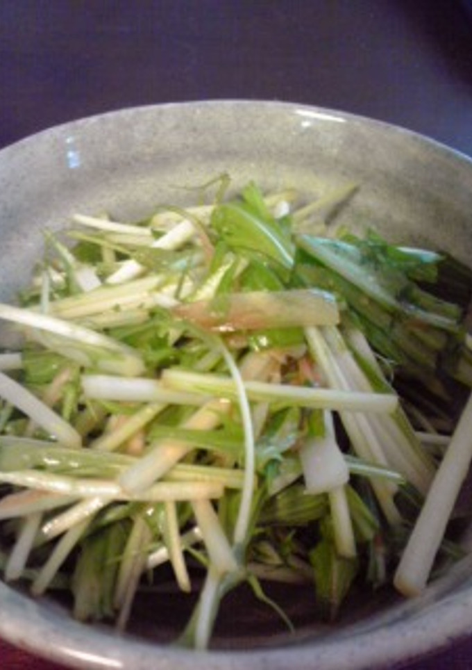 みょうがと水菜の味噌和え♪-レシピのメイン写真
