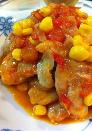 チキンのトマト煮込み-レシピのメイン写真