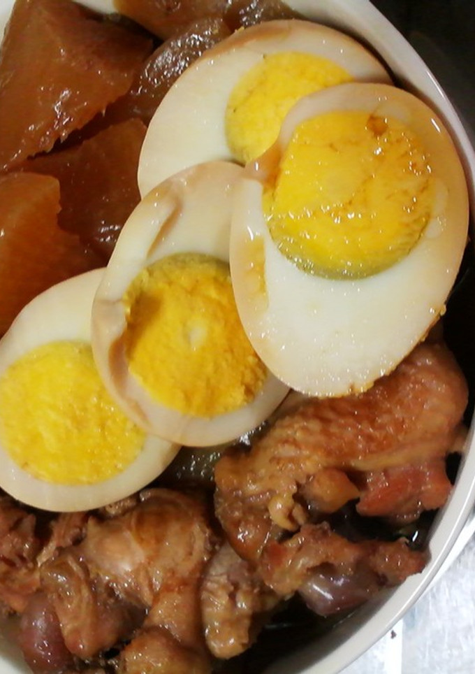 エバラすき焼きのタレで簡単鶏手羽大根煮-レシピのメイン写真