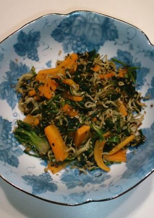 しらすちりめんと緑黄色野菜の炒め物-レシピのメイン写真