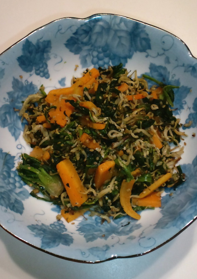 しらすちりめんと緑黄色野菜の炒め物-レシピのメイン写真