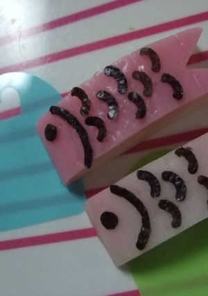 かまぼこで こいのぼり☆彡-レシピのメイン写真