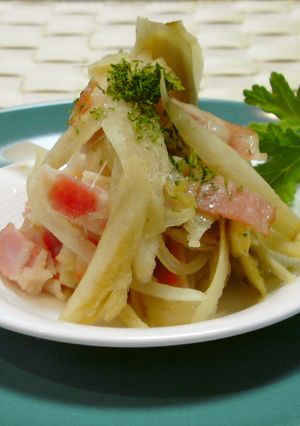 ごぼうとベーコンの炒め煮-レシピのメイン写真