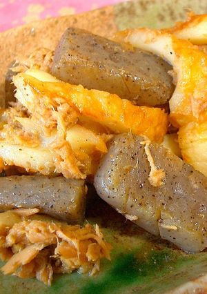 山椒でピリ辛＊ツナと黒こんにゃくの炒め物-レシピのメイン写真