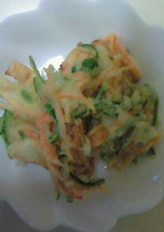 野菜と竹輪のかき揚げ-レシピのメイン写真