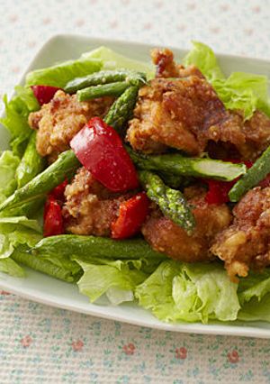 唐揚げと夏野菜のスゴだれ和え-レシピのメイン写真