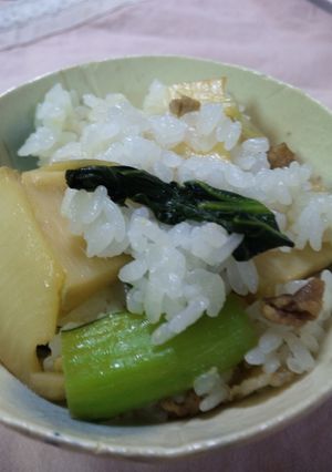 タケノコと豚肉で中華風混ぜご飯-レシピのメイン写真