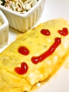 ご飯が進む♪和風そぼろ入りチーズオムレツ-レシピのメイン写真