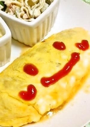 ご飯が進む♪和風そぼろ入りチーズオムレツ-レシピのメイン写真