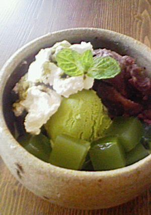 抹茶寒天★和風パフェ〜抹茶蜜がけ〜-レシピのメイン写真