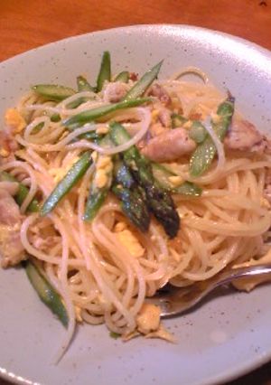 アスパラと豚肉のパスタ-レシピのメイン写真