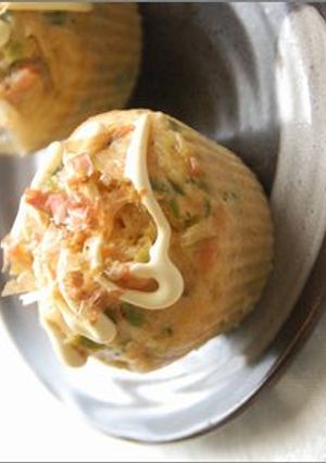 ホットーキミックスでお好み焼き蒸しパン♪-レシピのメイン写真
