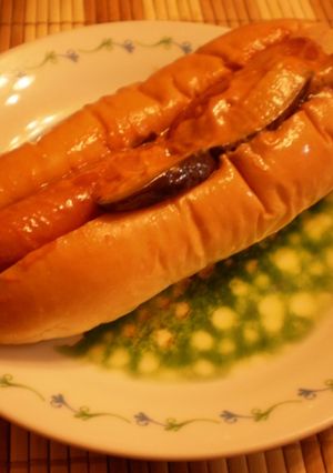 ☆とろとろ茄子が美味しいホットドッグ☆-レシピのメイン写真
