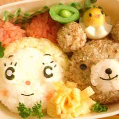 รูปของ ドラミちゃん&くまちゃん　※キャラ弁