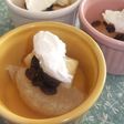 果物たっぷりなホットデザート