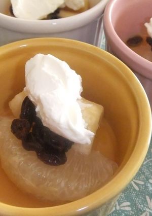 果物たっぷりなホットデザート-レシピのメイン写真