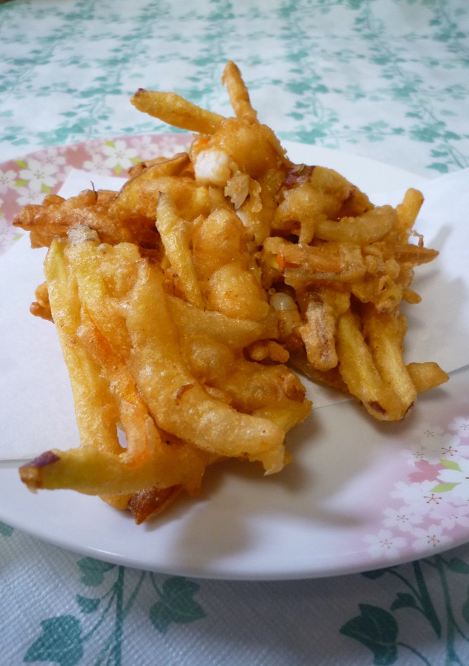 ✿キムチ鍋の素でえびと野菜のかきあげ✿-レシピのメイン写真