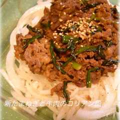 新たまねぎと牛肉のコリアン風-レシピのメイン写真