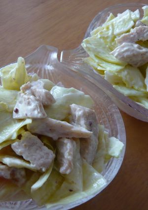 簡単♪キャベツと蒸し鶏のホットサラダ★-レシピのメイン写真