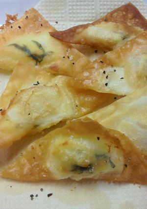 シュウマイの皮でタケノコ包んじゃいました-レシピのメイン写真