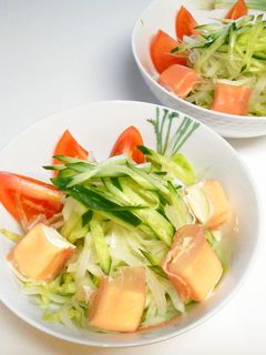 クリームチーズの生ハム巻きサラダ!-レシピのメイン写真