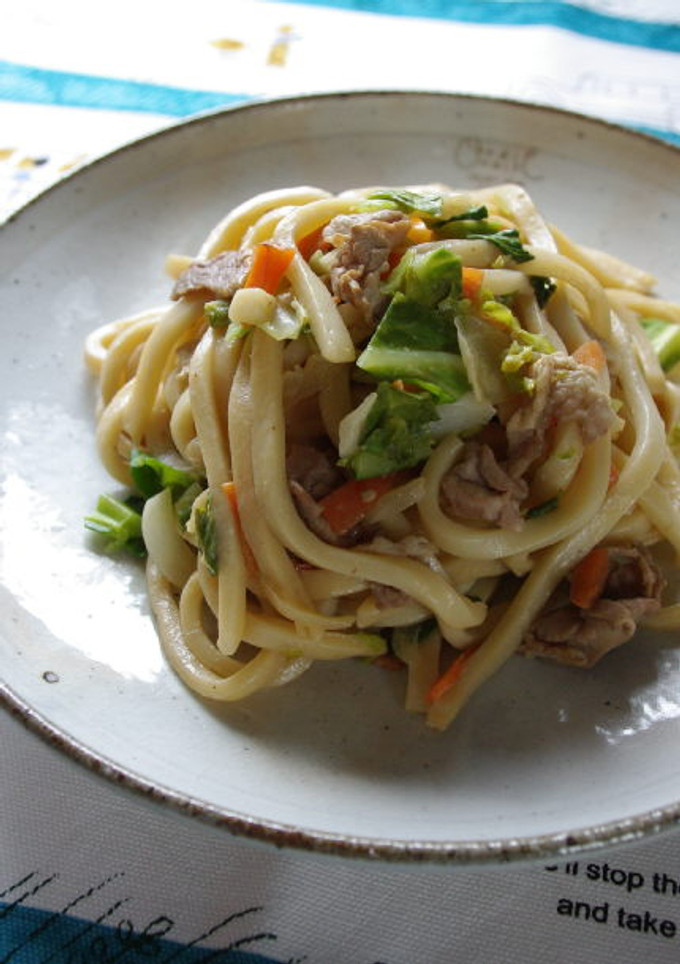 オイマヨが決め手！我が家の焼きうどん-レシピのメイン写真