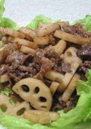 ☆牛肉とれんこんの炒め物☆-レシピのメイン写真