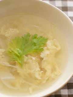 ホッ☆セロリのふわふわスープ-レシピのメイン写真