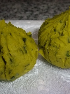 捨てないで!かぼちゃの皮で茶巾絞り❤-レシピのメイン写真