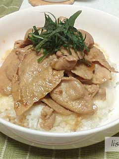 ☆簡単☆ 豚の梅照りとろろ丼-レシピのメイン写真