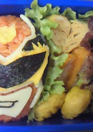 キャラ弁★ゴセイレッド-レシピのメイン写真