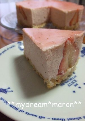 旬限定♪苺のふわふわレアチーズケーキ♪-レシピのメイン写真