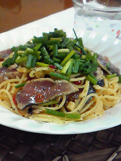 かつおのたたきDEパスタ☆-レシピのメイン写真