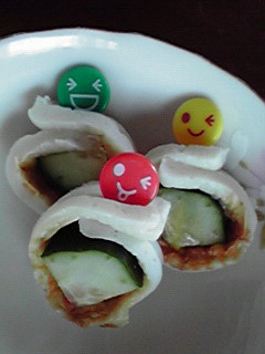 お弁当にちくわのキャンディ(^-^)-レシピのメイン写真