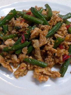 豚肉とインゲンのタイ風炒め-レシピのメイン写真