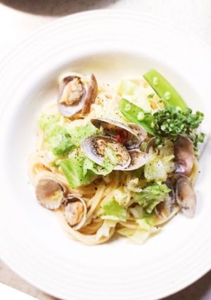 キャベツとあさりの旨味パスタ♪-レシピのメイン写真