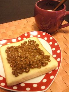 簡単朝ごぱん②☆納豆トースト-レシピのメイン写真