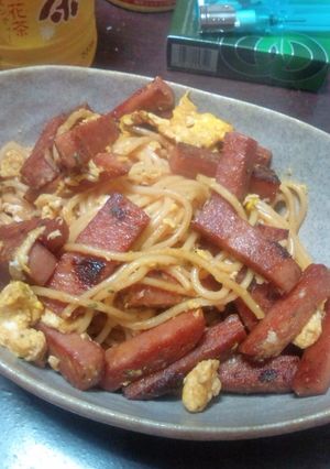 超簡単！ポークたまごスパ-レシピのメイン写真