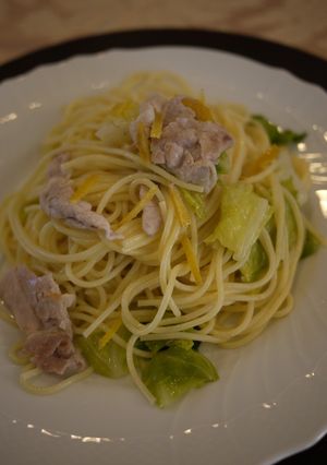 楽々☆キャベツと柚子胡椒のパスタ-レシピのメイン写真