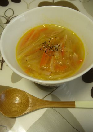 千切り野菜deコンソメスープ-レシピのメイン写真