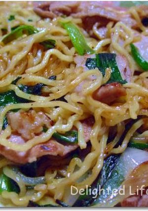 ウエイパーで☆豚ニラ塩焼きそば-レシピのメイン写真