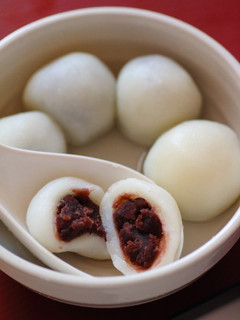 豆沙湯圓~ゆであん白玉~-レシピのメイン写真